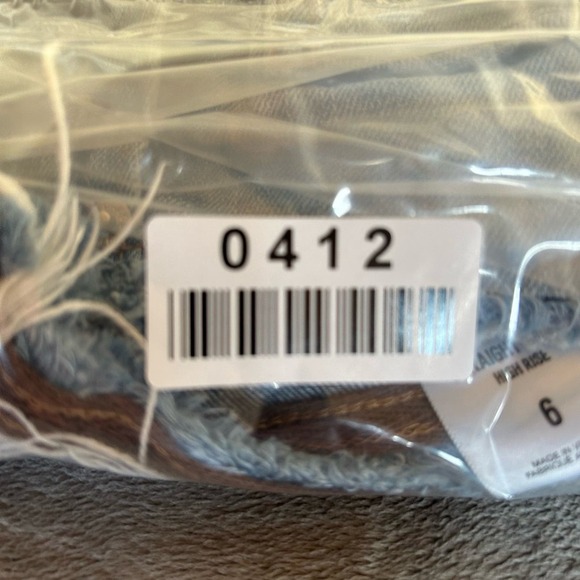 Express Women’s Jeans Size 6 Straight Ankle High Rise Distressed Denim Blue - Picture 15 of 15